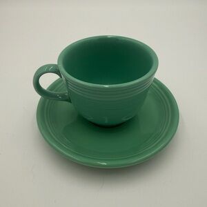 Fiesta Fiestaware Sea Mist - Meadow - Teacup and Saucer  Tea Cup